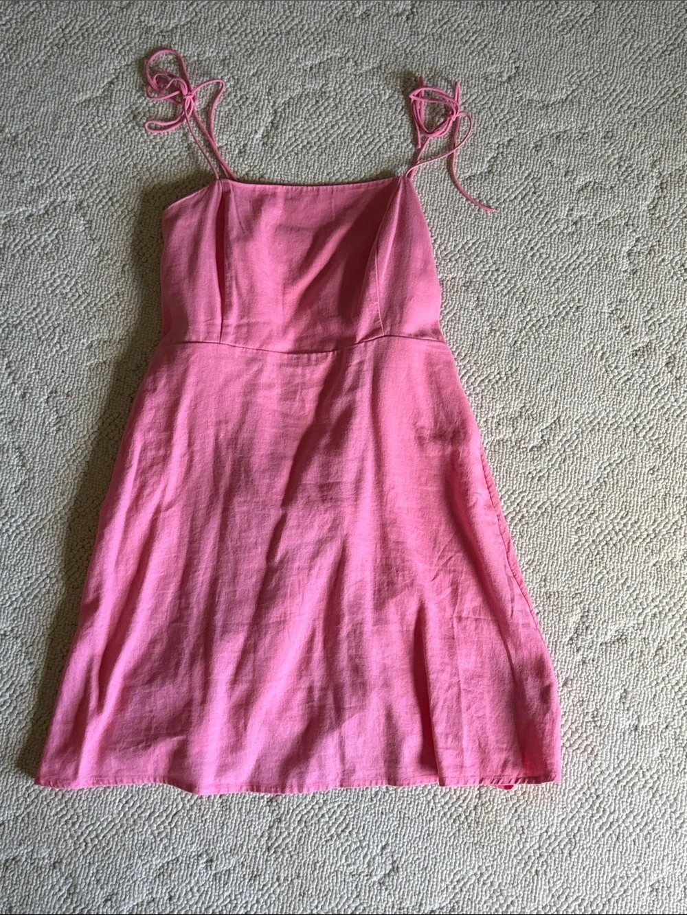 Old Navy Pink Tie-Shoulder Casual Sundress